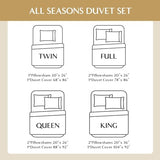 Simple&Opulence 100% Linen Duvet Cover Set, 3 Pieces Belgian Flax Breathable Bedding, 1 Comforter Cover+2 Pillowshams with Coconut Button Closure(Full,Linen) Simple&Opulence