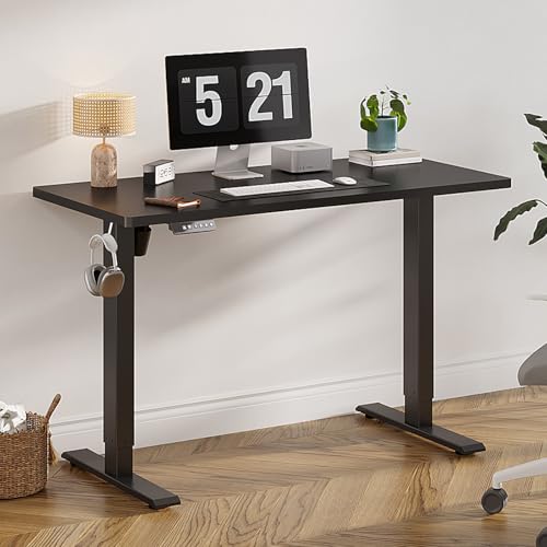 Whole Piece Standing Desk with Wheels Adjustable Height- Mobile Stand up Desk with Lockable Casters, Portable Sit Stand Desks Electric for Home & Office Workstation iWkstation