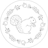 Woodland Embroidery Pattern Transfers (set of 10 hoop designs!) PETER PAUPER PRESS