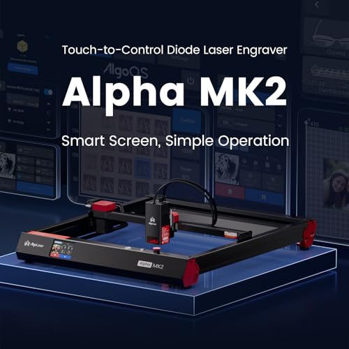 Algolaser 20W Laser Engraver Machine - Laser Cutter/Engraver with Air Assist Kit - Laser Engraving Machine with 3.5" Smart Touchscreen & AlgoOS System, Laser Engraver for Wood,Metal,Glass AlgoLaser