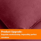 TAIMIT Burgandy Twin Size Comforter Set - 5 Pieces, Bed in a Bag Bedding Sets with All Season Soft Quilted Warm Fluffy Reversible Comforter,Flat Sheet,Fitted Sheet,1 Pillow Shams,1 Pillowcases TAIMIT