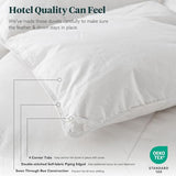 Ltinhome Feathers & Down Comforter, Organic Duvet Insert, 100% Cotton Shell, Ethically-sourced Feathers and Down Filler, All Season Warm, Twin Size, White Ltinhome