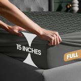 Utopia Bedding Waterproof Mattress Protector Full Size (Gray), Premium 3D Air Soft Fabric Mattress Cover, Fits 17 Inches Deep, Breathable, Fitted Style with Stretchable Pockets Utopia Bedding