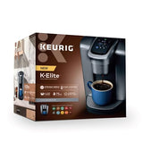 Keurig K-Elite Single Serve K-Cup Pod Coffee Maker, with Strength and Temperature Control, Iced Coffee Capability, 8 to 12oz Brew Size, Programmable, Brushed Silver Keurig