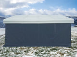Arrow Carports Enclosure Kit for Galvanized Steel Carport, Fabric Carport Wall Panels, 20' x 20' x 7' Arrow