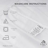 Linen Home 100% Cotton Percale Weave Fitted Sheet, Twin Size, Ivory, 1 Deep Pocket Fitted Sheet, Fits Mattress Upto 16" Crisp and Cool Strong Bed Linen, 39"X75"+15" Linen Home