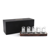 ClocTeck Nixie Tube Clock with Wi-Fi SYNC, Alarm & Timer, 12/24H Display, No Assembly Required - A Retro Gift for Friends (Wood Grain) ClocTeck