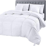 Utopia Bedding Comforter Duvet Insert, Quilted Comforter with Corner Tabs, Box Stitched Down Alternative Comforters Full Size (White) Utopia Bedding