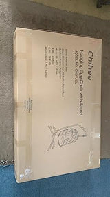 Chihee Egg Chair with Ultra Strong Stand and Cushion Foldable Wicker Rattan Hanging Chair Swing Chair Indoor Outdoor Patio Lounging Chair Hammock Chair 330 lbs Capacity Balcony Porch Bedroom Garden Chihee