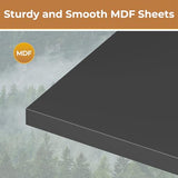 Tiptiper Black Nightstand with Charging Station 3 Drawers, Wood Sofa End Side Table with USB Ports and Outlet, Bedside Table Bedroom Nightstand with Sliding Drawer & Hutch Tiptiper