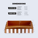 Handicrafts Home Handmade Decorative Storage Box with Lid, Wood & Resin Inlay Geometric Star Design, Coffee Table Storage Box, Remote Control Holder, Keepsake, Wooden Organizer for Home Decor- 8x5x2 Handicrafts Home