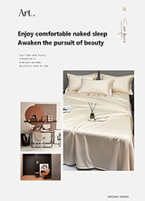 TEVTEV Flat Sheet 500 TC 100% Long Staple Cotton Satin Flat Top Sheet Only Super Soft Satin Bedding Bed Sheet for Single/Twin Full/Double Queen King Bed (Color : Blue, Size : 48x74cm-19x29 x2) TEVTEV