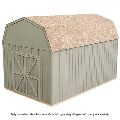 Handy Home Products Braymore 10x16 Do-It-Yourself Wooden Storage Shed - WoodArtSupply