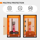 Monport Fiber Laser Engraver Enclosure, 720 * 470 * 800mm Integrated Acrylic Machine Cover, for Laser Isolation, Smoke Isolation, Noise Reduction, and Eye Protection Monport