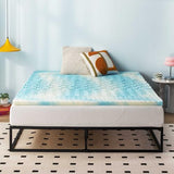 Best Price Mattress 3 Inch 5-Zone Swirl Gel Aerobreeze Foam Mattress Topper, CertiPUR-US Certified, Dorm Essentials, Full Best Price Mattress