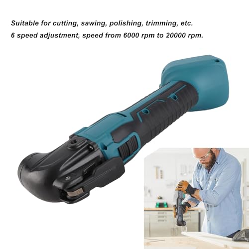 Mavaol 18V Cordless Oscillating Tool Kit, Variable Speed Multi Tool, Compact DIY Power Tool, Cutting Sanding Scraping Accessories for Woodworking Mavaol