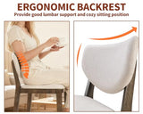 PrimeZone 5 Piece Dining Table Set - Counter Height Bar Table and Chairs Set for 4, Mid-Century Modern Upholstered Bar Stools with Back & Wood Kitchen Table, Dinette Set for Dining Room, Pub PrimeZone