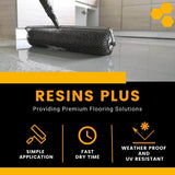 Resins Plus Polyaspartic - RS2785 | 2 Gallon Kit - Clear | Garage Floor Epoxy Kit | Concrete Cement Wood Surface | High UV and Abrasion Resistant | Professional Finish Resins Plus