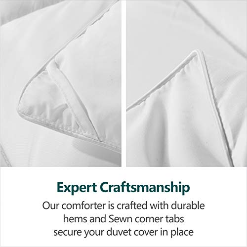 Cozynight Soft King Size Comforter Duvet Insert-Lightweight Down Alternative Comforter with Corner Tabs- Breathable & Machine Washable Diamond Stitching（King,106”X92” ） Cozynight