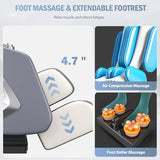 AOVOJRM Massage Chair Full Body- Zero GravityMassage Recliner with Air Pressure, 10 Fixed Massage Rollers, Heating, Foot Roller, Bluetooth Speaker for Home Office, for mom/dad (White) AOVOJRM