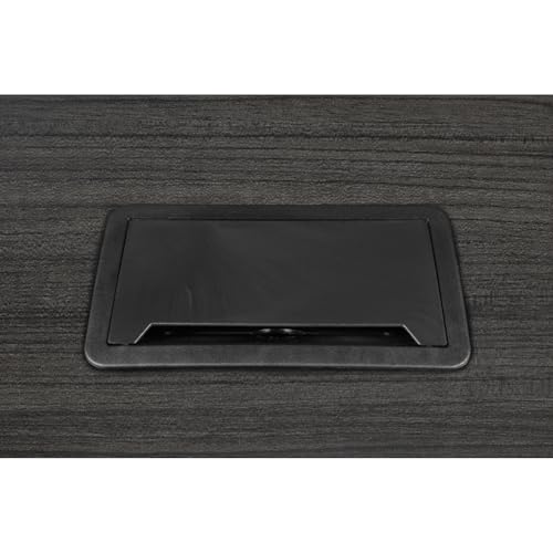 Regency Legacy Racetrack Conference Table with Tabletop Power & Data Port, 120", Ash Grey Regency