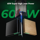 Creality Falcon2 Pro 60W Laser Engraver-Desktop Diode 240000mW Output with Integrated Enclosure, Camera&Air Assist for Batch Process, 700mm/s, Laser Cutter and Engraver Machine for Wood/Acrylic Creality