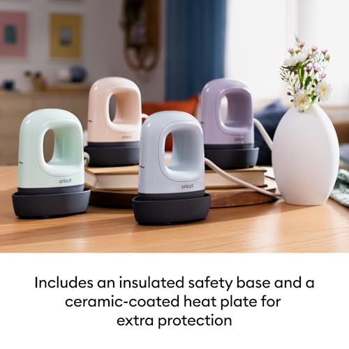 Cricut EasyPress Mini™ LT - Blue - Mini Heat Press for Pressing Shoes, Baby Clothes, T-Shirts, & More - Easy to Use with a Single Setting - Precision Tip - Compact & Portable Mini Iron Cricut