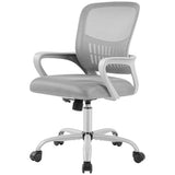 Sweetcrispy Home Office Managerial Executive Chair, Ergonomic Mesh Adjustable Swivel Mid-Back Computer Desk Chair with Comfortable Lumbar Support, Comfy Arms for Bedroom,Study Sweetcrispy