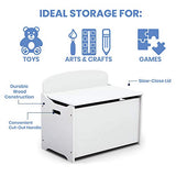 Delta Children MySize Deluxe Toy Box - Greenguard Gold Certified, Bianca White Delta Children