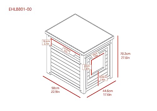 New Age Pet® ECOFLEX® Litter Loo® Litter Box Cover and End Table - WoodArtSupply