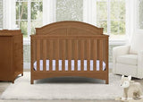 Delta Children Perry 6-in-1 Convertible Crib - Greenguard Gold Certified, Chestnut