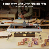 Ortur Foldable Feet (FFT1.0) for Ortur Laser Master 3 Laser Engraver – Raises Machine by 4.65'' (118mm), Easy Installation, Compatible with Rotary Roller Ortur