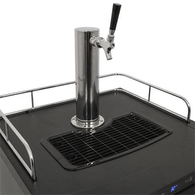 EdgeStar KC3000 Full Size Kegerator with Digital Display - Black EdgeStar