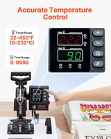 VEVOR Heat Press Machine, 15 x 15 in, 8-in-1 Multifunction, 360° Swing Away, Heat Up Fast and Even, Digital Precise Control, Sublimation Press Machine for T-Shirts, Mugs, Tumblers, Caps, Plates VEVOR