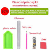 XKOIYOU Cool Dog with Sunglasses Diamond Painting Kits,5D Diamond Painting Diamond Art,Round Full Drill Diamond Art Kits Diamond Dots Crafts for Home Decor Gift 12x16inch XKOIYOU