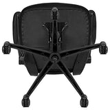 Flash Furniture Kelista Mid-Back Swivel Office Chair with Adjustable Seat Height, Ergonomic Mesh Desk Chair with Flip-Up Armrests, Black Flash Furniture