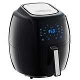 GoWISE USA 1700-Watt 5.8-QT 8-in-1 Digital Air Fryer with Recipe Book, Black GoWISE USA