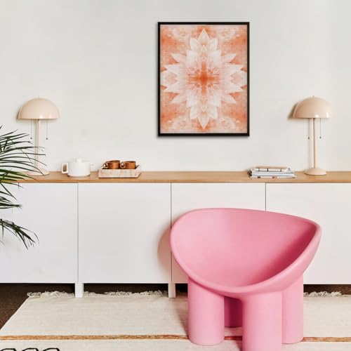 Pink Floral Kaleidoscope-103953 Diamond Painting Kits, DIY 5D Paint for Adults Kids, Full Drill Crystal Diamond Drawing Suitable for Home Wall Decoration Fhuyiks
