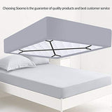 Bed Sheet Holder Straps - Sheet Straps Adjustable Bed Sheet Clips Fasteners Keep Sheets Stays in Place,2Pcs/Set Black Siaomo
