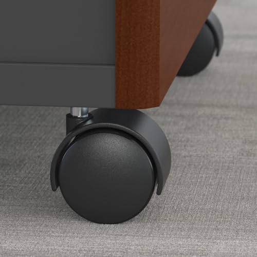 Bush Business Furniture Series C Mobile Under Desk Arrives Fully Assembled | Stylish 3 Drawer File Cabinet for Professional or Home Office, Hansen Cherry Bush Business Furniture