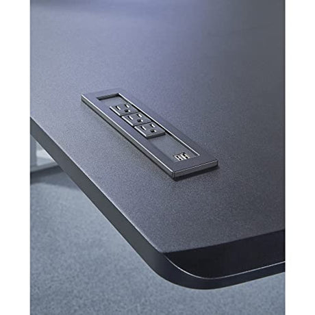 WorkPro® Electric 60"W Height-Adjustable Standing Desk with Wireless Charging, Black WorkPro