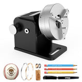 GWEIKE Chuck Rotary for G2/Plus/G2 Pro/G2 Max, Laser Engraving Machine Accessories Rotary - Suitable for Engraving Rings, Bracelets, pens, Small cylinders and Other Special-Shaped Items G·WEIKE