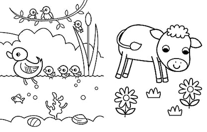 My Busy Baby Animals Coloring Book