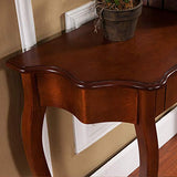 All Things Cedar Classic Accents HR116 Curved Console Table, Cherry All Things Cedar