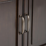 SIMPLIHOME Connaught SOLID WOOD 40 Inch Wide Traditional Entryway Storage Cabinet in Dark Chestnut Brown, For the Living Room, Entryway and Family SIMPLIHOME