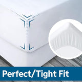 Guardmax Jersey Knitted Cot Size Mattress Protector - Waterproof & Dust Mite Proof Mattress Cover with Stretchable Pockets - Soft, Comfortable, & Noiseless Waterproof Fitted Sheet.(33 x 75 X 12) Guardmax