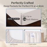 Shunjie.Home 100% Cotton Full Bed Sheets Set - 600 Thread Count Sateen - 4 Piece Bed Sheet Set, Deep Pocket with All Around Elastic, Breathable & Durable Hotel Luxury Bedding - Navy Blue Shunjie.Home