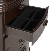 Powell Italian Influenced Transitional Espresso Jewelry Armoire,Brown Powell Furniture