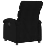 vidaXL Wingback Electric Massage Recliner Chair-Black Fabric-Home Theater Seating-Auto Adjust Foot/Backrest, Vibration Massage, USB Powered vidaXL