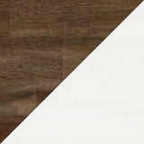 Lexicon Dining Table Set for 6 with Cross Back Chairs, 7 Piece Farmhouse Kitchen Table Set, Solid Wood Dining Room Table and Chairs Set of 6 for Home, Dining Room, Kitchen, Cherry/White Lexicon